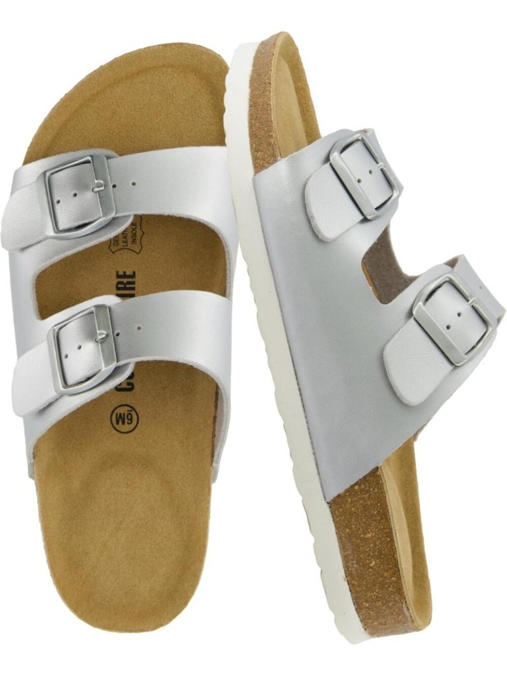 Comfortable Cork Slide Sandals for Women | Cushioned Footbed, Stylish